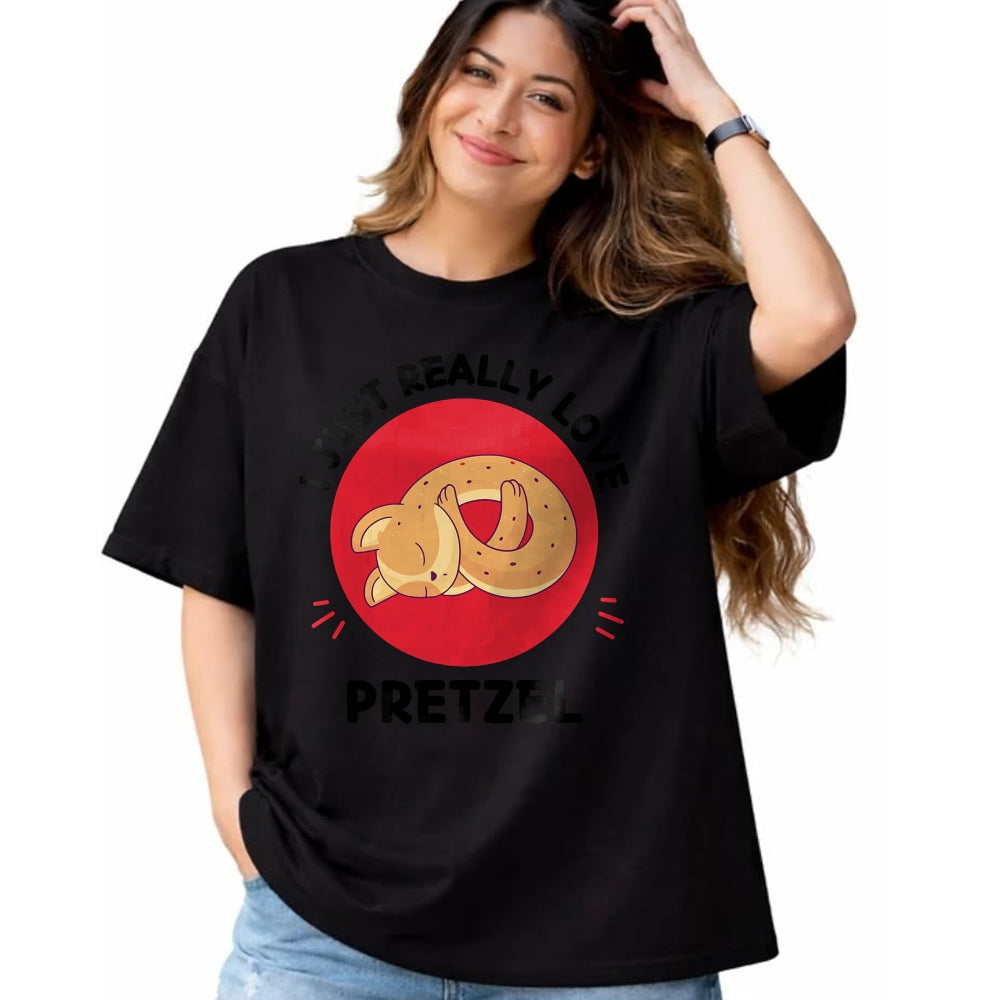 Cat Love Shirt, Funny Cat Lover Gift UnisexT-Shirt/Hoodie/Sweatshirt HLT00 - Kawaii Cat I Just Really Love Cute Cat Pretzel Lover T-Shirt