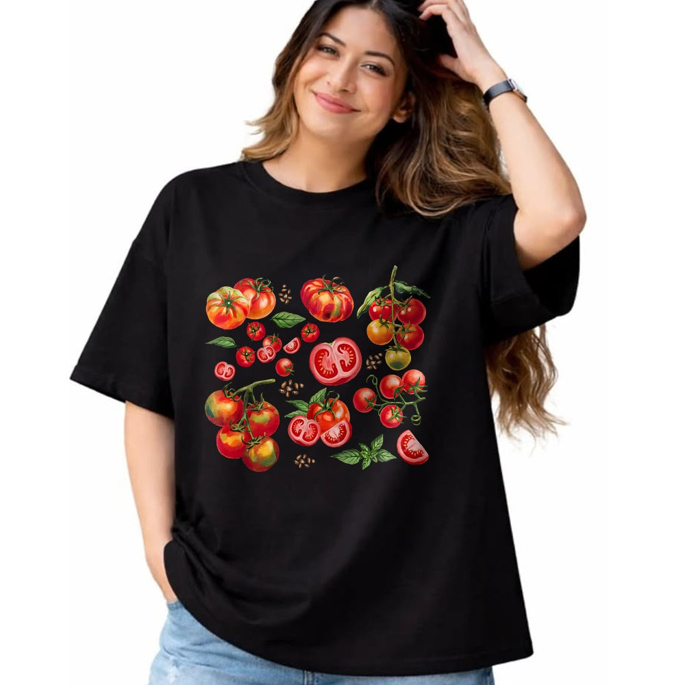 Best Farmer Life Shirt, Funny Farmer UnisexT-Shirt/Hoodie/Sweatshirt HLT00 - Tomato Season Vegetable Gardener Tomatoes Watercolor Summer T-Shirt