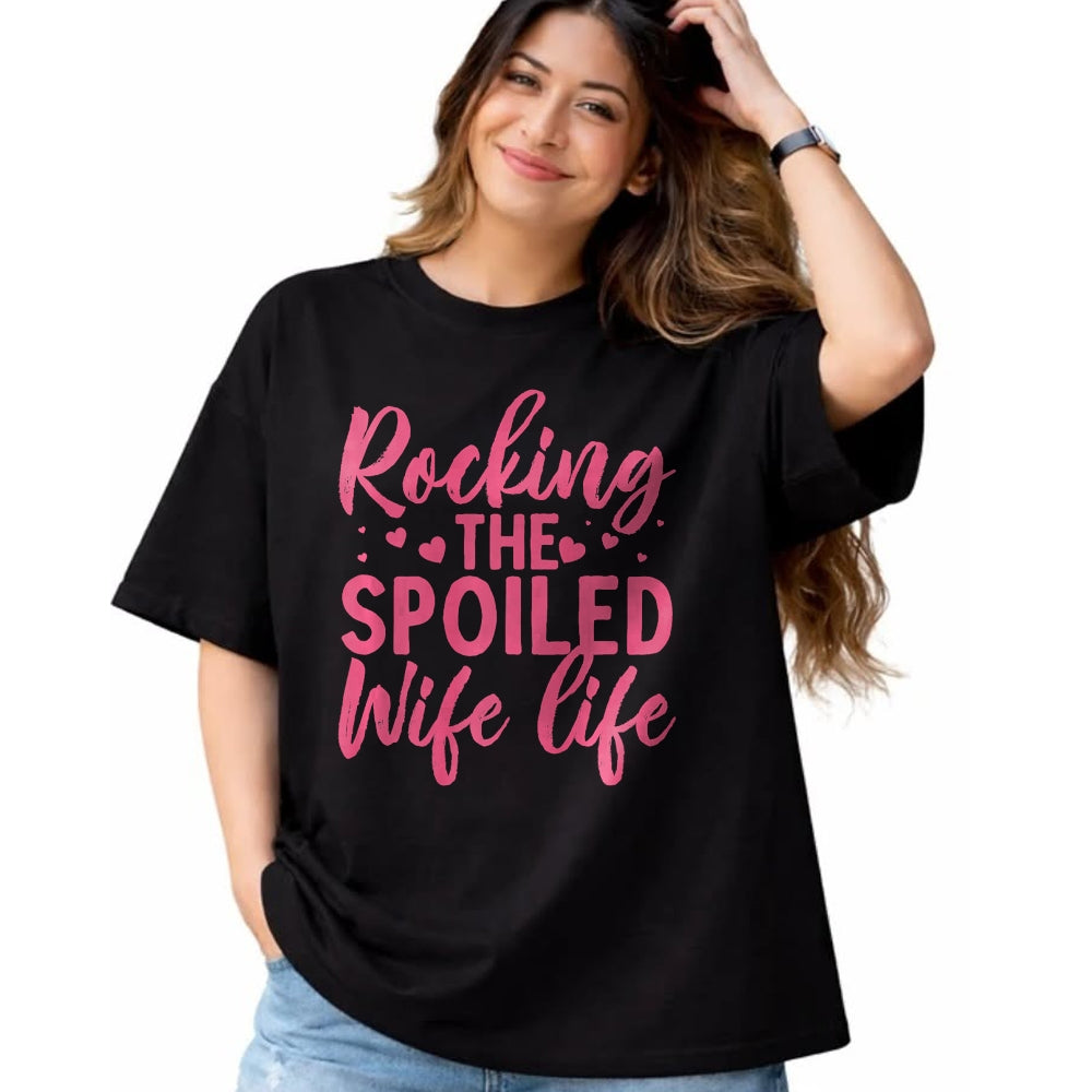 Best Wife Shirt, Wife and Husband Unisex T-Shirt/Hoodie/Sweatshirt HLT00 - Gift for wife T shirt, spoiled wife   Funny Spoiled Wife Art For Women Girls Husband Spoiled Wife Pr (6)