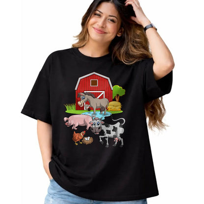 Best Farmer Life Shirt, Funny Farmer UnisexT-Shirt/Hoodie/Sweatshirt HLT00 - Donkey Pig Chicken Cow Agriculture Farm Animal T-Shirt