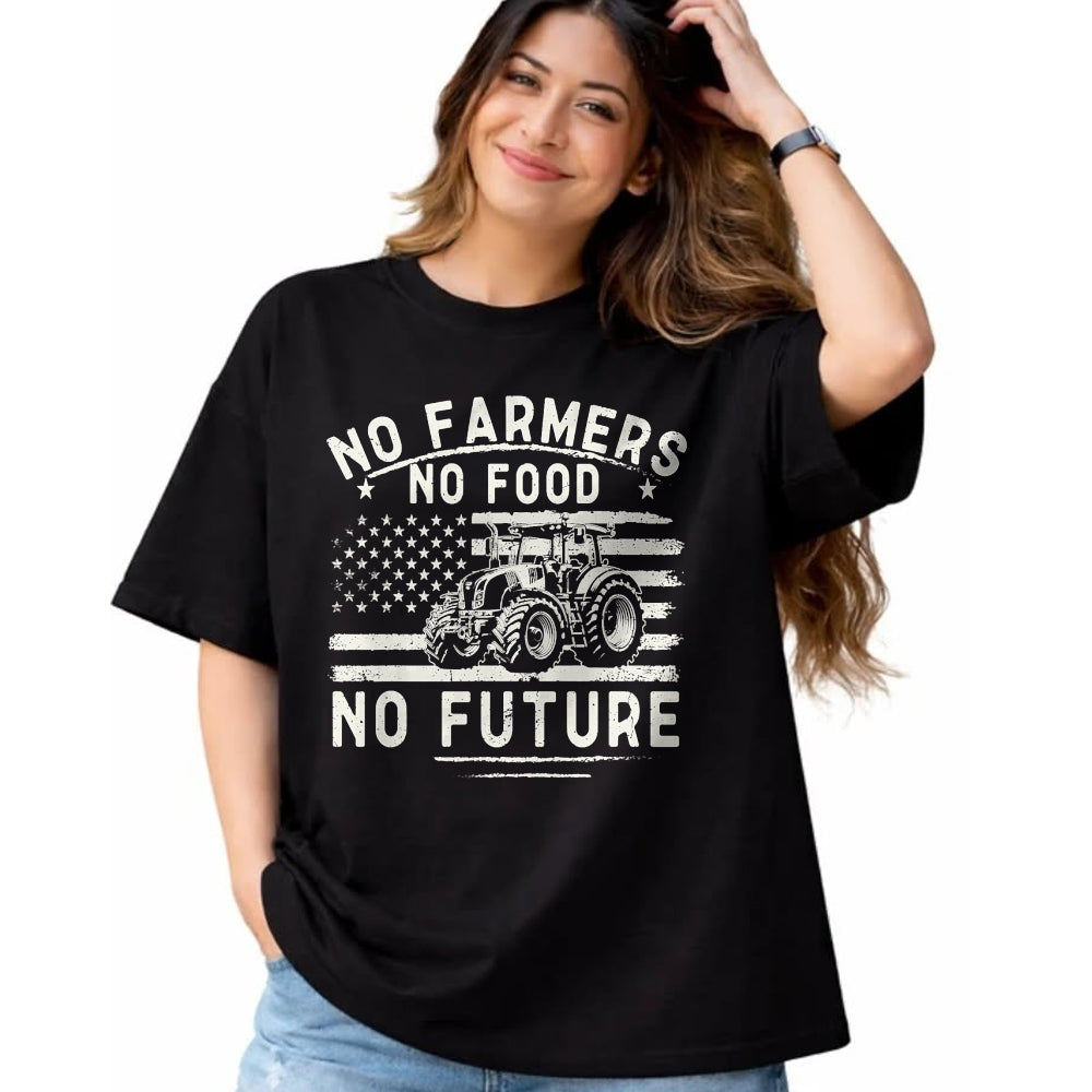 Best Farmer Life Shirt, Funny Farmer UnisexT-Shirt/Hoodie/Sweatshirt HLT00 - Farming Tractors USA Flag No Farmers No Food Farm Patriotic T-Shirt