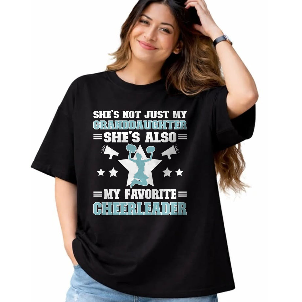 Best Grandpa Shirt, Proud Grandpa Unisex T-Shirt/Hoodie/Sweatshirt HLT00 - My Granddaughter Cheer Grandpa Of A Cheerleader Grandfather T-Shirt