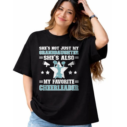 Best Grandpa Shirt, Proud Grandpa Unisex T-Shirt/Hoodie/Sweatshirt HLT00 - My Granddaughter Cheer Grandpa Of A Cheerleader Grandfather T-Shirt