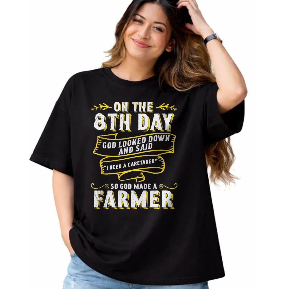 Best Farmer Life Shirt, Funny Farmer UnisexT-Shirt/Hoodie/Sweatshirt HLT00 - So God Made a Farmer Farming Agriculture T-Shirt