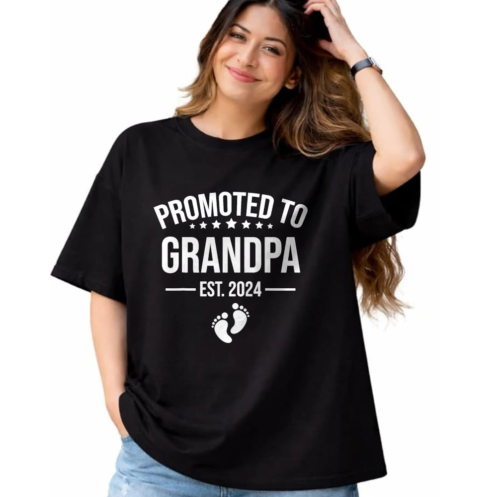 Best Grandpa Shirt, Proud Grandpa Unisex T-Shirt/Hoodie/Sweatshirt HLT00 - 1st Time Grandpa EST 2024 New First Grandpa 2024 T-Shirt