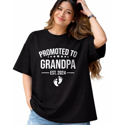 Best Grandpa Shirt, Proud Grandpa Unisex T-Shirt/Hoodie/Sweatshirt HLT00 - 1st Time Grandpa EST 2024 New First Grandpa 2024 T-Shirt