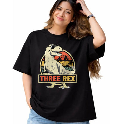 Best Dinosaur Lover Shirt, Funny Dinosaur UnisexT-Shirt/Hoodie/Sweatshirt HLT00 - Three Rex 3rd Birthday T Shirts Third Dinosaur Tees for Boys Girls Kids 3 Year Old