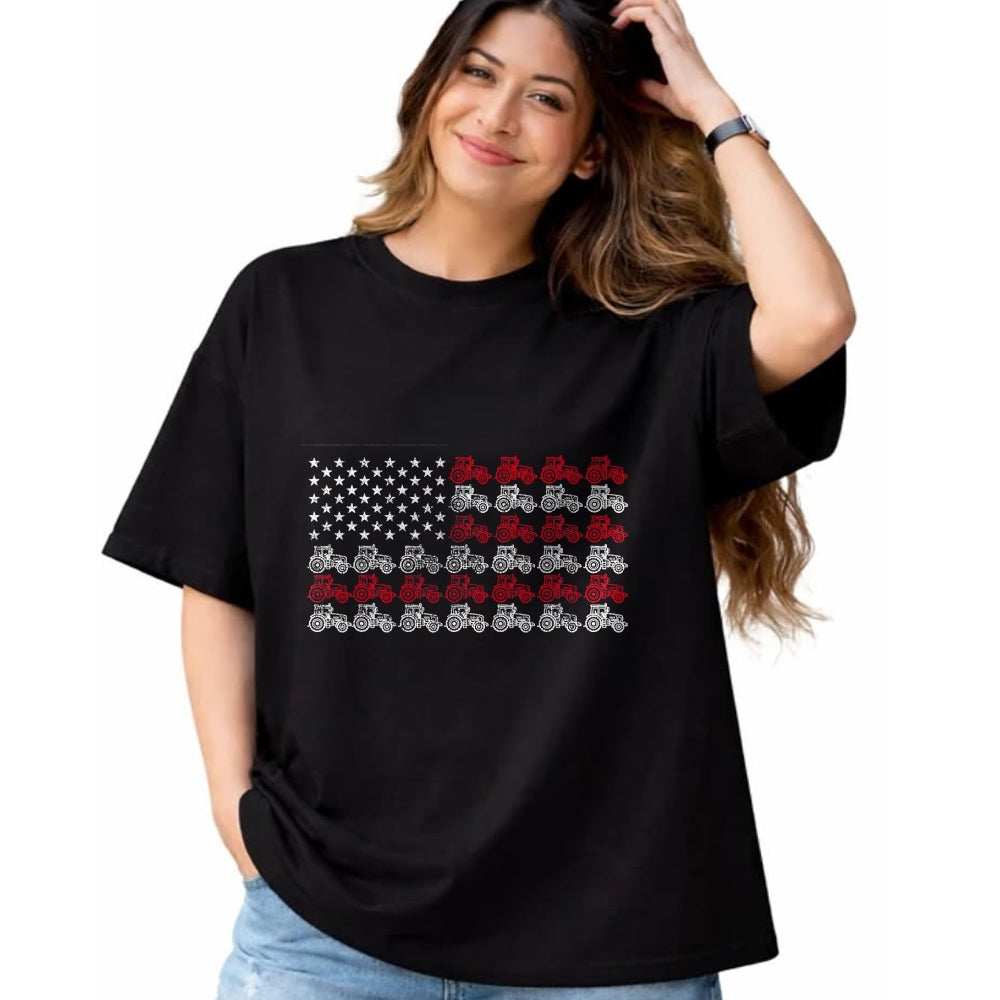 Best Farmer Life Shirt, Funny Farmer UnisexT-Shirt/Hoodie/Sweatshirt HLT00 - Proud Patriotic Freedom Designs Tractor American Flag Farmer T-Shirt - Unisex-AdultsKids, Black, Sh