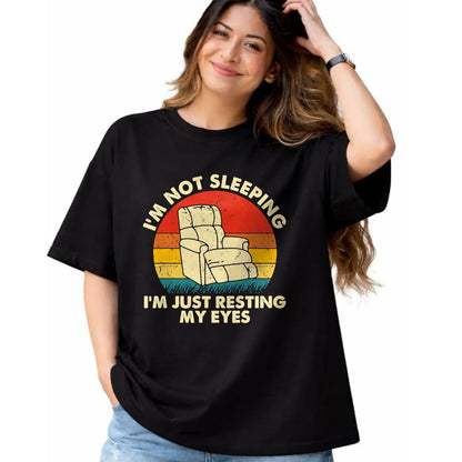 Best Grandpa Shirt, Proud Grandpa Unisex T-Shirt/Hoodie/Sweatshirt HLT00 -I'm Not Sleeping I'm Just Resting My Eyes Fathers Dad Joke T-Shirt