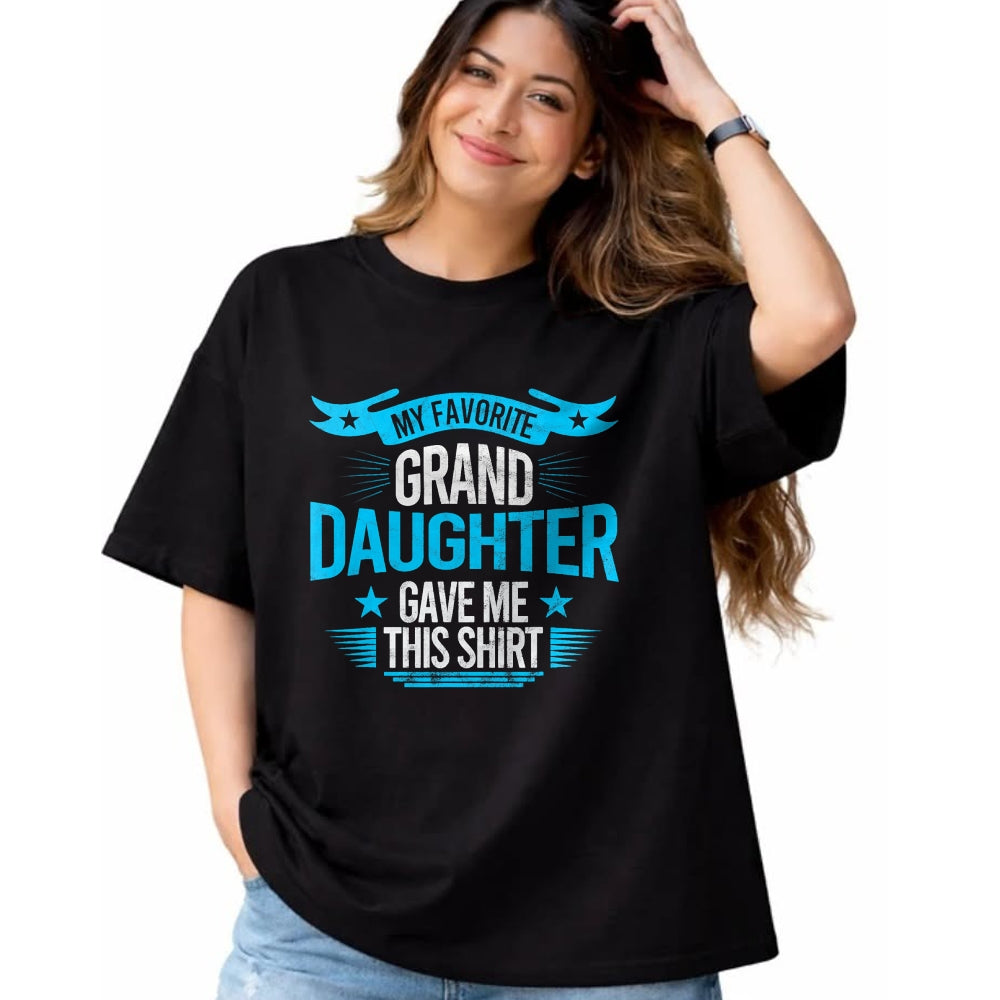Best Grandpa Shirt, Proud Grandpa Unisex T-Shirt/Hoodie/Sweatshirt HLT00 - My Favorite Granddaughter Gave Me Grandparent T shirt gift T-Shirt (1)