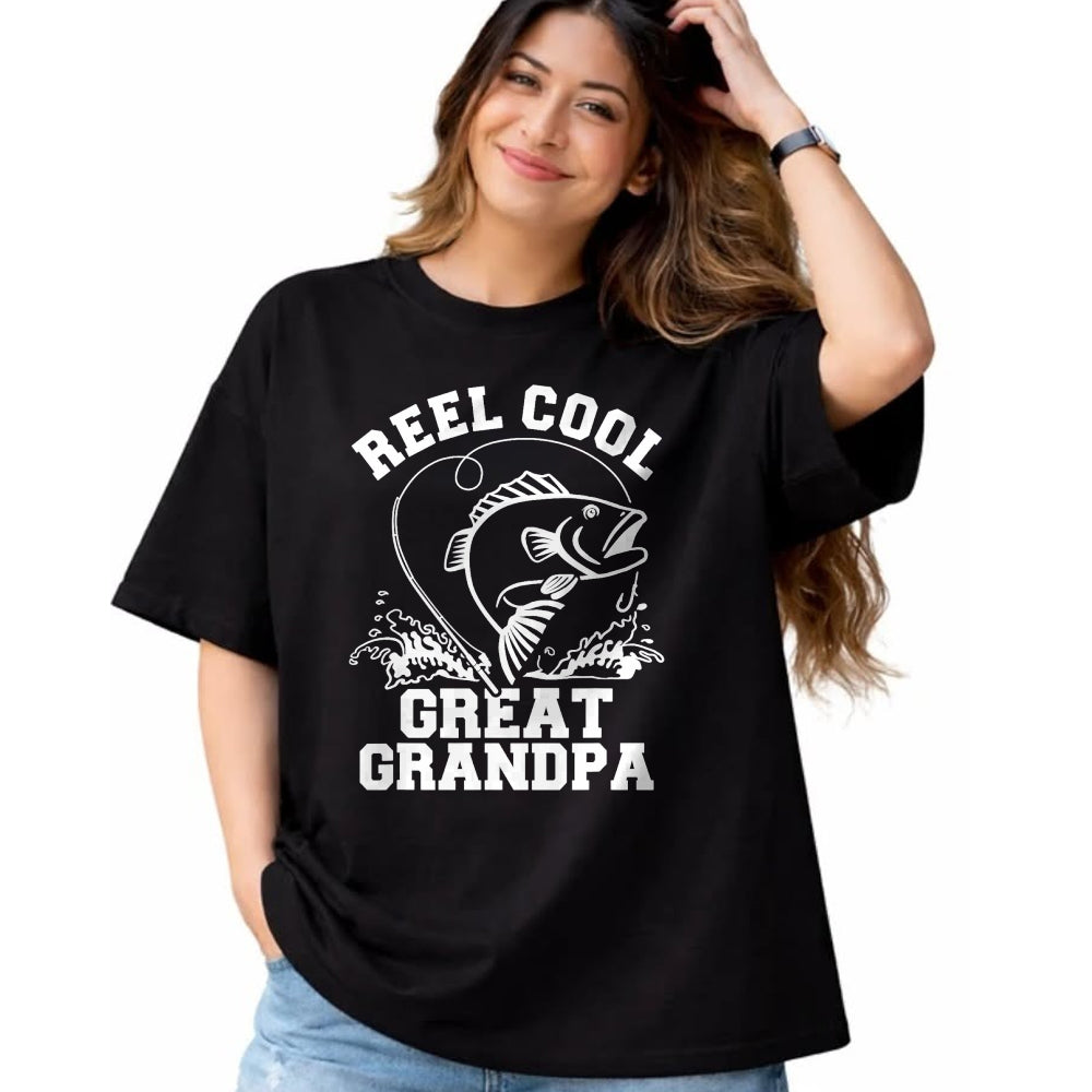 Best Grandpa Shirt, Proud Grandpa Unisex T-Shirt/Hoodie/Sweatshirt HLT00 - Reel cool great grandpa T-Shirt