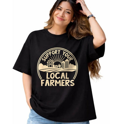 Best Farmer Life Shirt, Funny Farmer UnisexT-Shirt/Hoodie/Sweatshirt HLT00 - Support Your Local Farmers Design T-Shirt