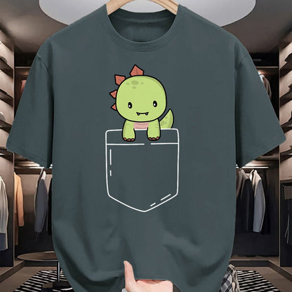 Best Dinosaur Lover Shirt, Funny Dinosaur UnisexT-Shirt/Hoodie/Sweatshirt HLT00 - Cute T-Rex In Pocket Tyrannosaurus Rex Kawaii Dinosaur Lover T-Shirt