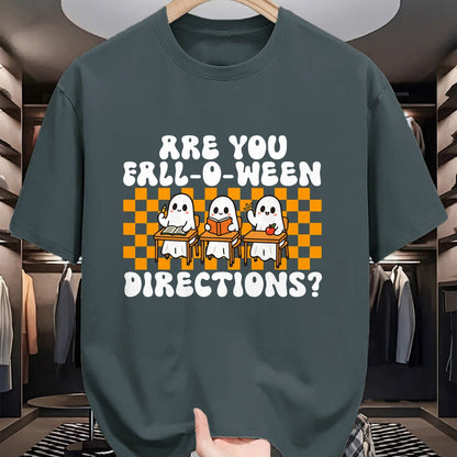 Best Teacher Shirt, Funny Teacher UnisexT-Shirt/Hoodie/Sweatshirt HLT00 - Halloween Teacher are You Fall-O-Ween Directions Spooky T-Shirt