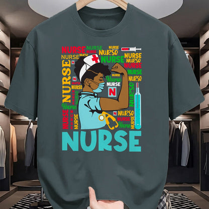 Funny Nurse Shirt, Nurse Unisex T-Shirt/Hoodie/Sweatshirt HLT00 - Womens Dy Black Nurse 2020 Costume Black History Month Gifts T-Shirt