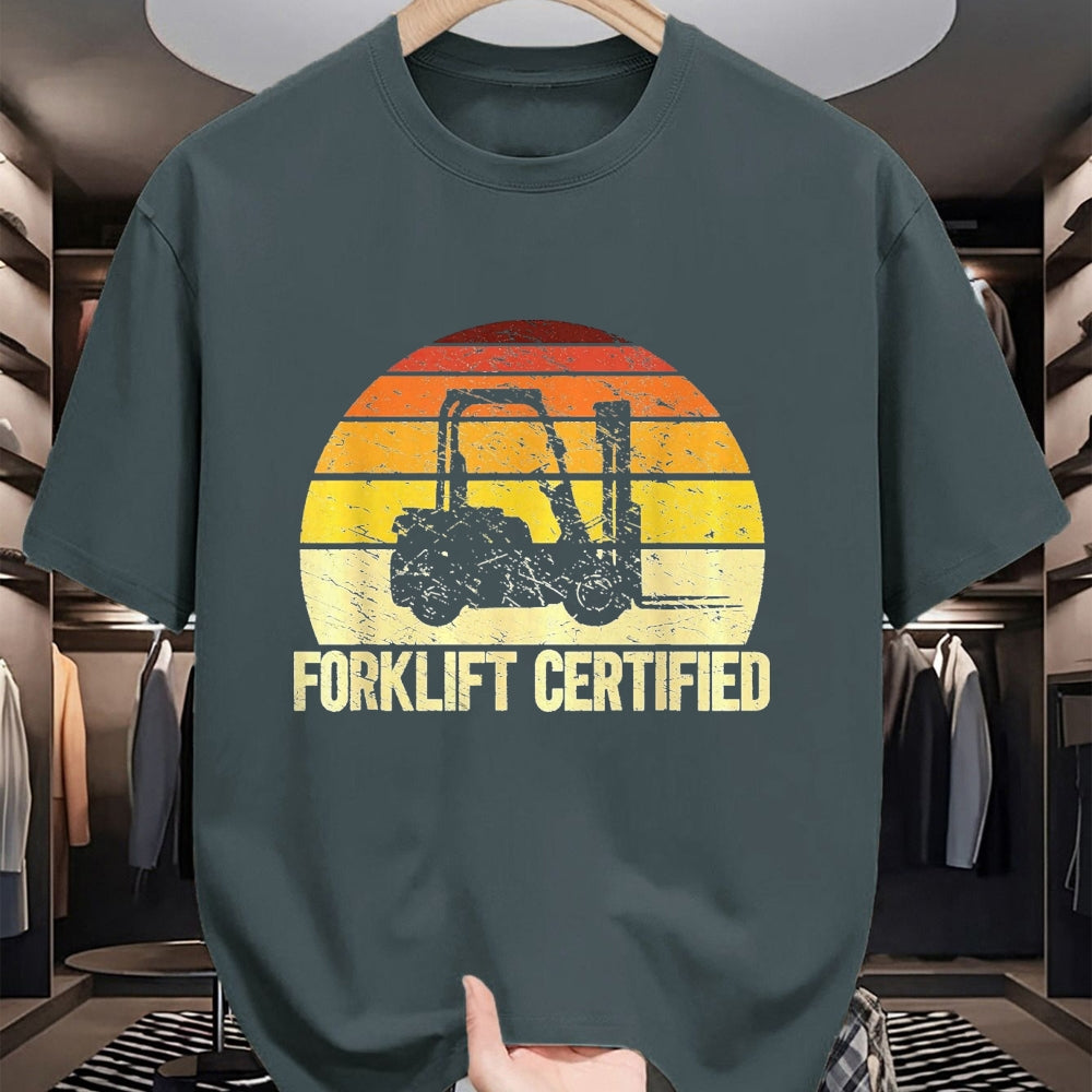 Best Truck Driver Life Shirt, Funny Trucker UnisexT-Shirt/Hoodie/Sweatshirt HLT00 - Retro Forklift Certified Forklift Operator Lift Truck Driver T-Shirt, Women, Purple Heather, X-Large