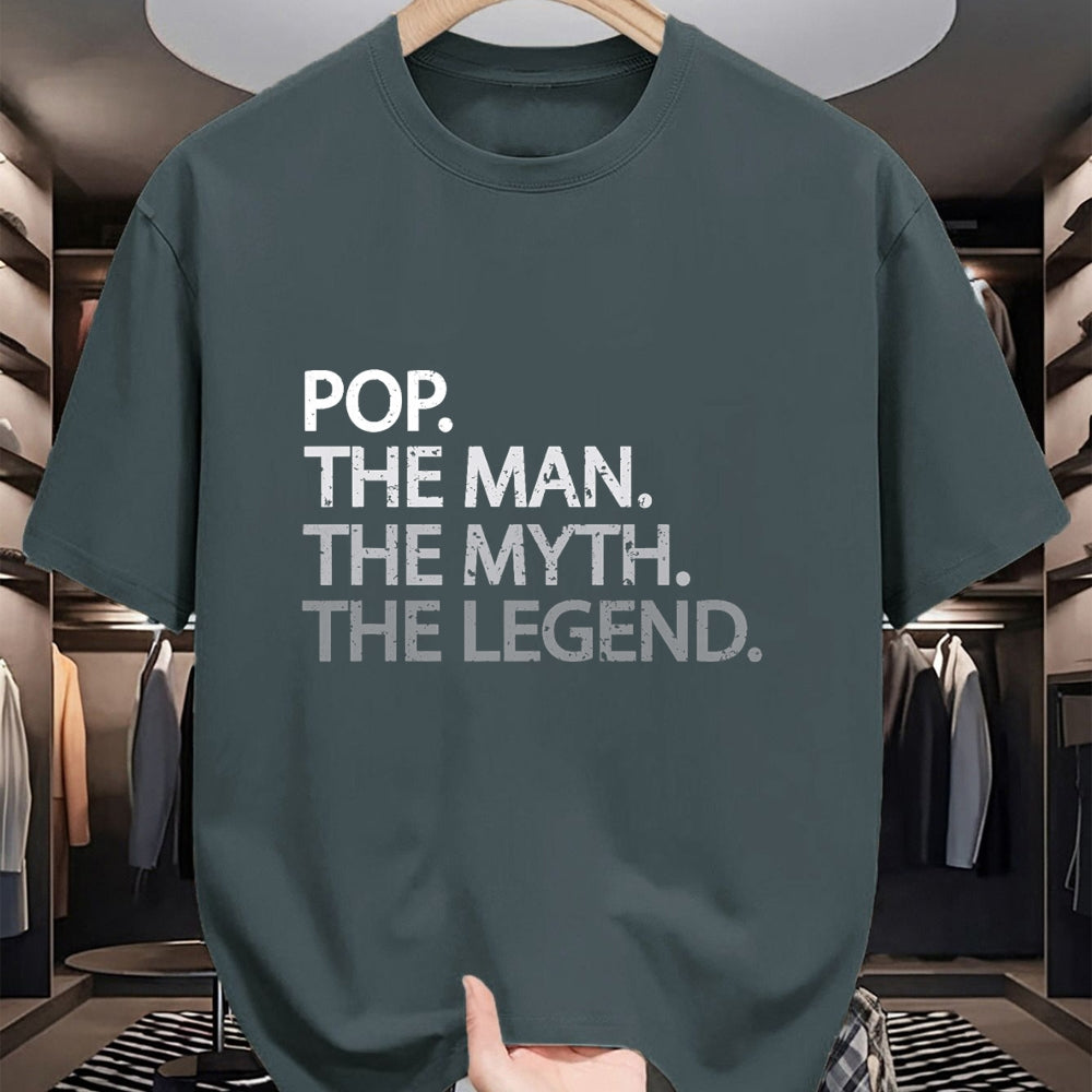 Best Grandpa Shirt, Proud Grandpa Unisex T-Shirt/Hoodie/Sweatshirt HLT00 -Cool Father, Dad & Grandpa Shirt - Pop The Man The Myth Tees T-Shirt