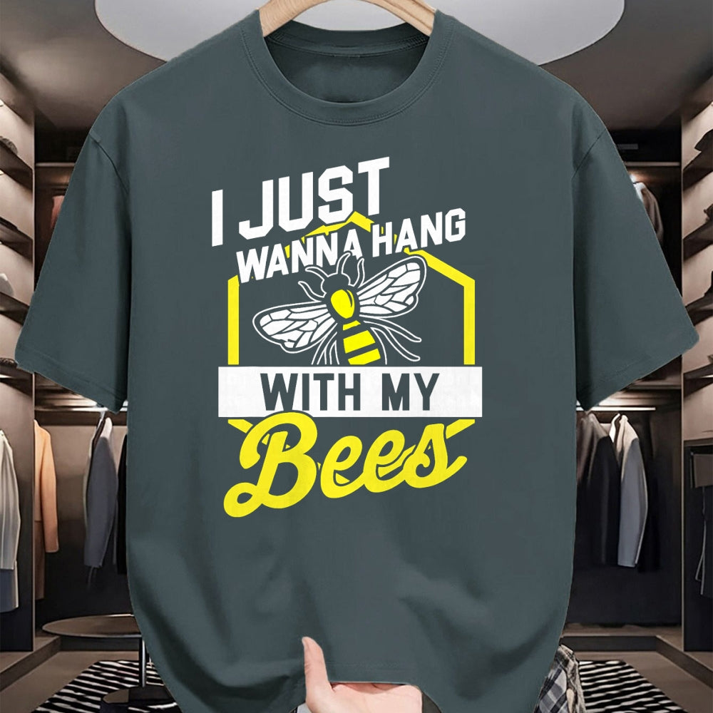 Best Farmer Life Shirt, Funny Farmer UnisexT-Shirt/Hoodie/Sweatshirt HLT00 - Hang with My Bees - Beekeeper & Beekeeping Gift T-Shirt T-Shirt