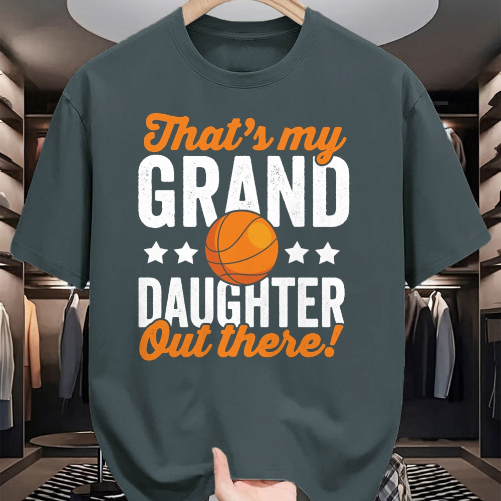 Best Grandpa Shirt, Proud Grandpa Unisex T-Shirt/Hoodie/Sweatshirt HLT00 -Basketball Player Grandma Grandpa Basketball Granddaughter Long Sleeve T-Shirt