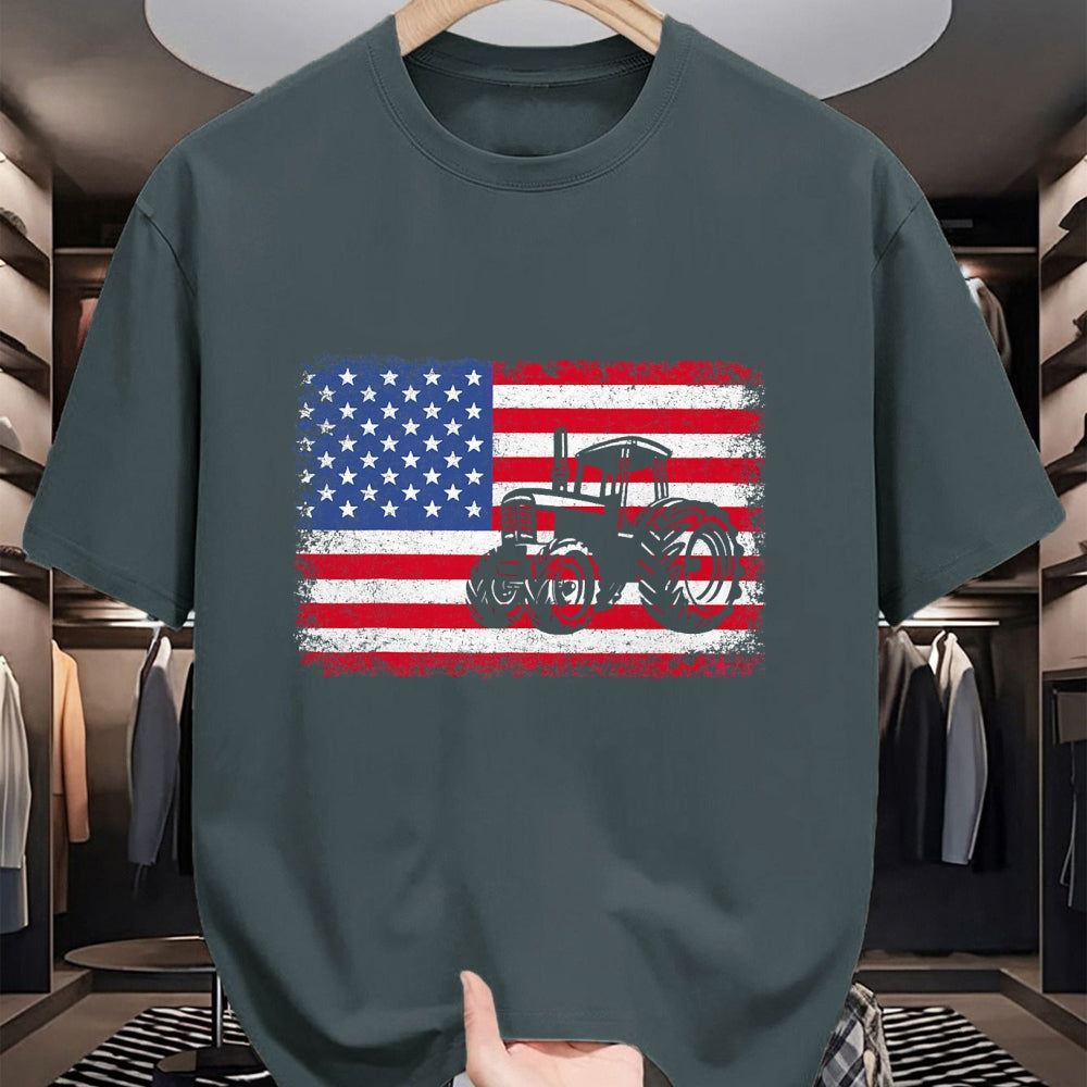 Best Farmer Life Shirt, Funny Farmer UnisexT-Shirt/Hoodie/Sweatshirt HLT00 - Farm Tractors USA Flag Patriotic Farming Gift Men Women Boys T-Shirt