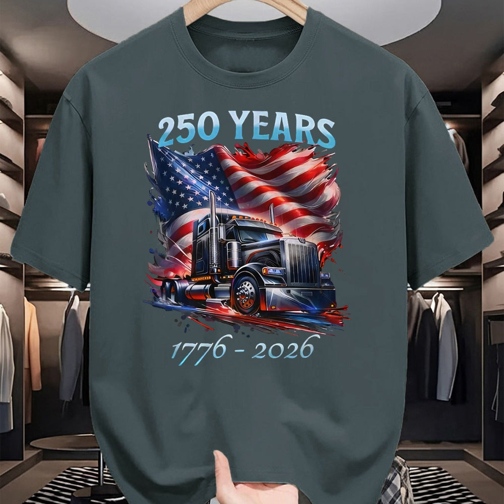 Best Truck Driver Life Shirt, Funny Trucker UnisexT-Shirt/Hoodie/Sweatshirt HLT00 - American Flag Semi Truck Patriotic Trucker Patriotism T-Shirt