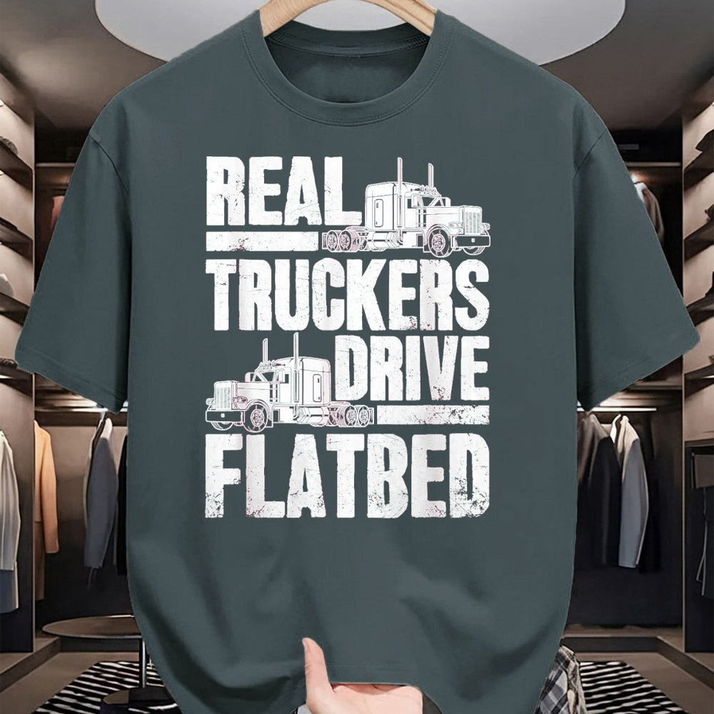Best Truck Driver Life Shirt, Funny Trucker UnisexT-Shirt/Hoodie/Sweatshirt HLT00 - Real Truckers Drive Flatbed Gift The Best Truck Driver T-Shirt, Women, Black, Medium