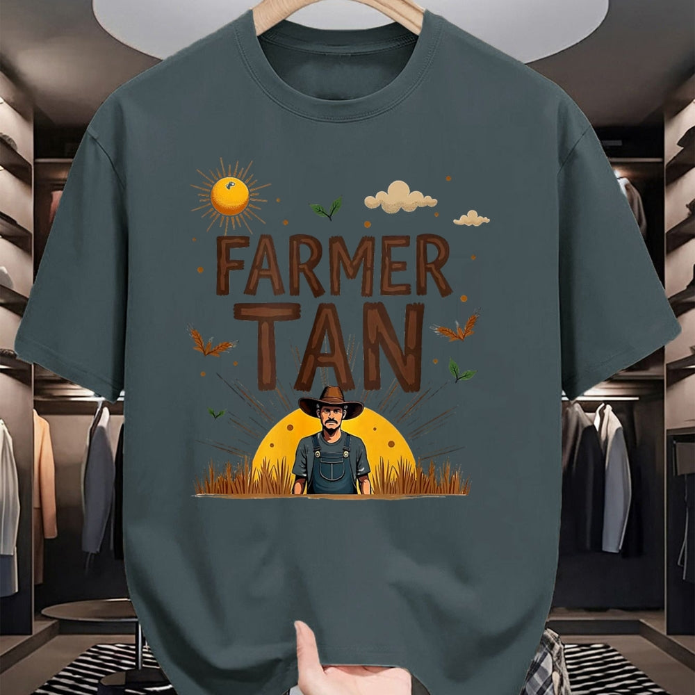 Best Farmer Life Shirt, Funny Farmer UnisexT-Shirt/Hoodie/Sweatshirt HLT00 - Farmer Tan Rustic Sun-Kissed Countryside T-Shirt