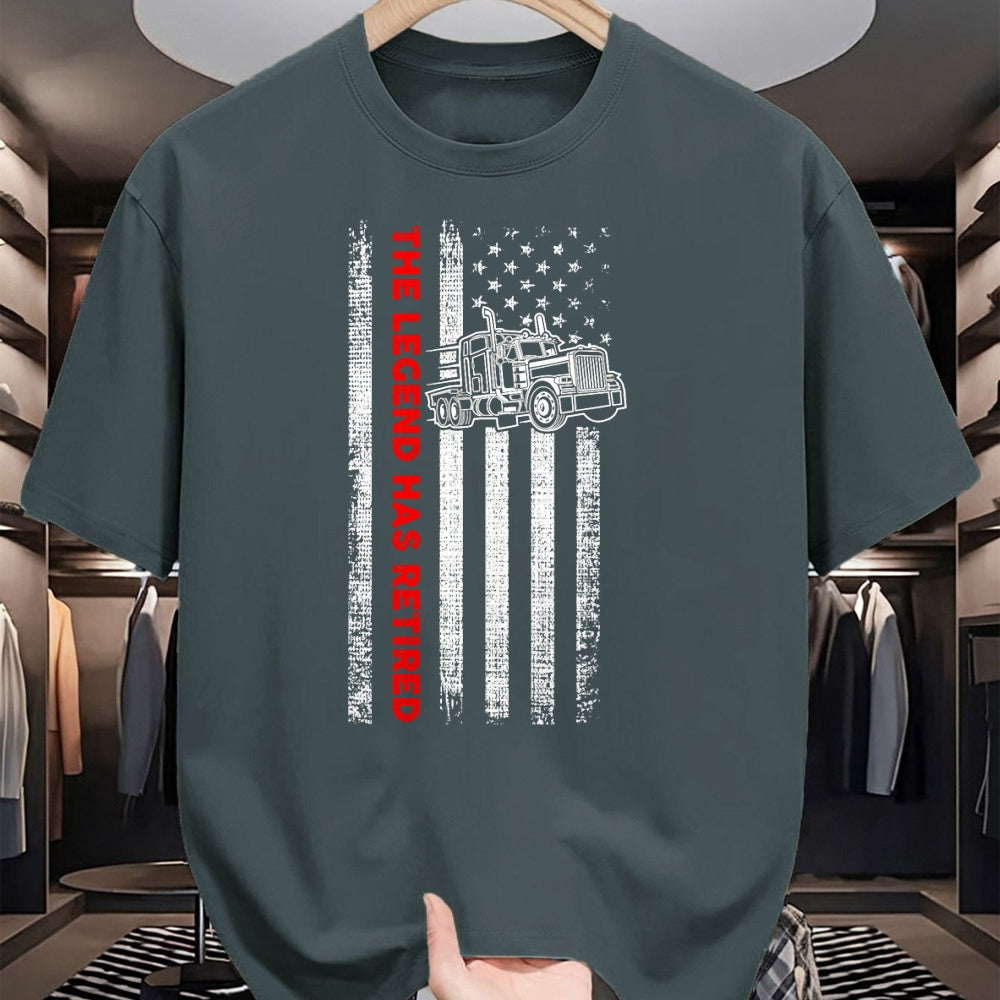 Best Truck Driver Life Shirt, Funny Trucker UnisexT-Shirt/Hoodie/Sweatshirt HLT00 - Retired Truck Driver - Patriotic Trucker - American Flag T-Shirt