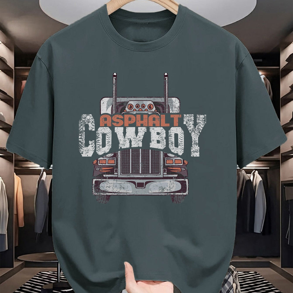 Best Truck Driver Life Shirt, Funny Trucker UnisexT-Shirt/Hoodie/Sweatshirt HLT00 - Asphalt Cowboy Cool Truck Driver Design Trucker T-Shirt