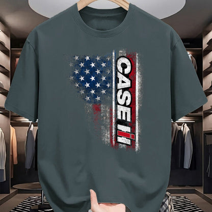 Best Farmer Life Shirt, Funny Farmer UnisexT-Shirt/Hoodie/Sweatshirt HLT00 - CASE IH - American Flag T-Shirt