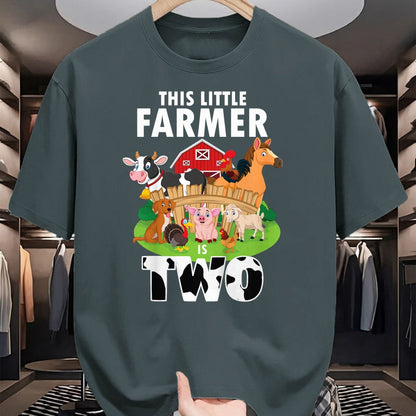 Best Farmer Life Shirt, Funny Farmer UnisexT-Shirt/Hoodie/Sweatshirt HLT00 - Kids 2 Years Old Boy Farmer 2nd Birthday Farm Animals Kids T-Shirt