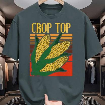 Best Farmer Life Shirt, Funny Farmer UnisexT-Shirt/Hoodie/Sweatshirt HLT00 - Corn Farmer Funny Crop Top Vintage Farming Humor Design T-Shirt