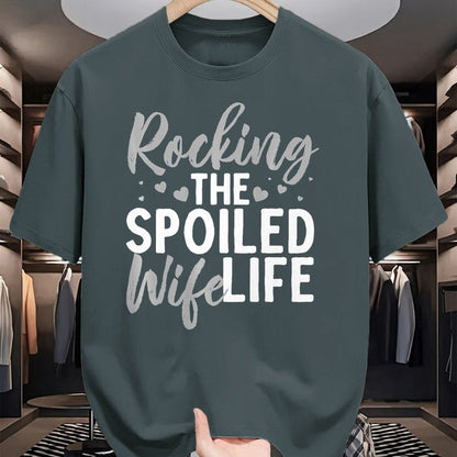 Best Wife Shirt, Wife and Husband Unisex T-Shirt/Hoodie/Sweatshirt HLT00 - Gift for wife T shirt, spoiled wife   Funny Spoiled Wife Art For Women Husband Spoiled Wife Life Pre (4)