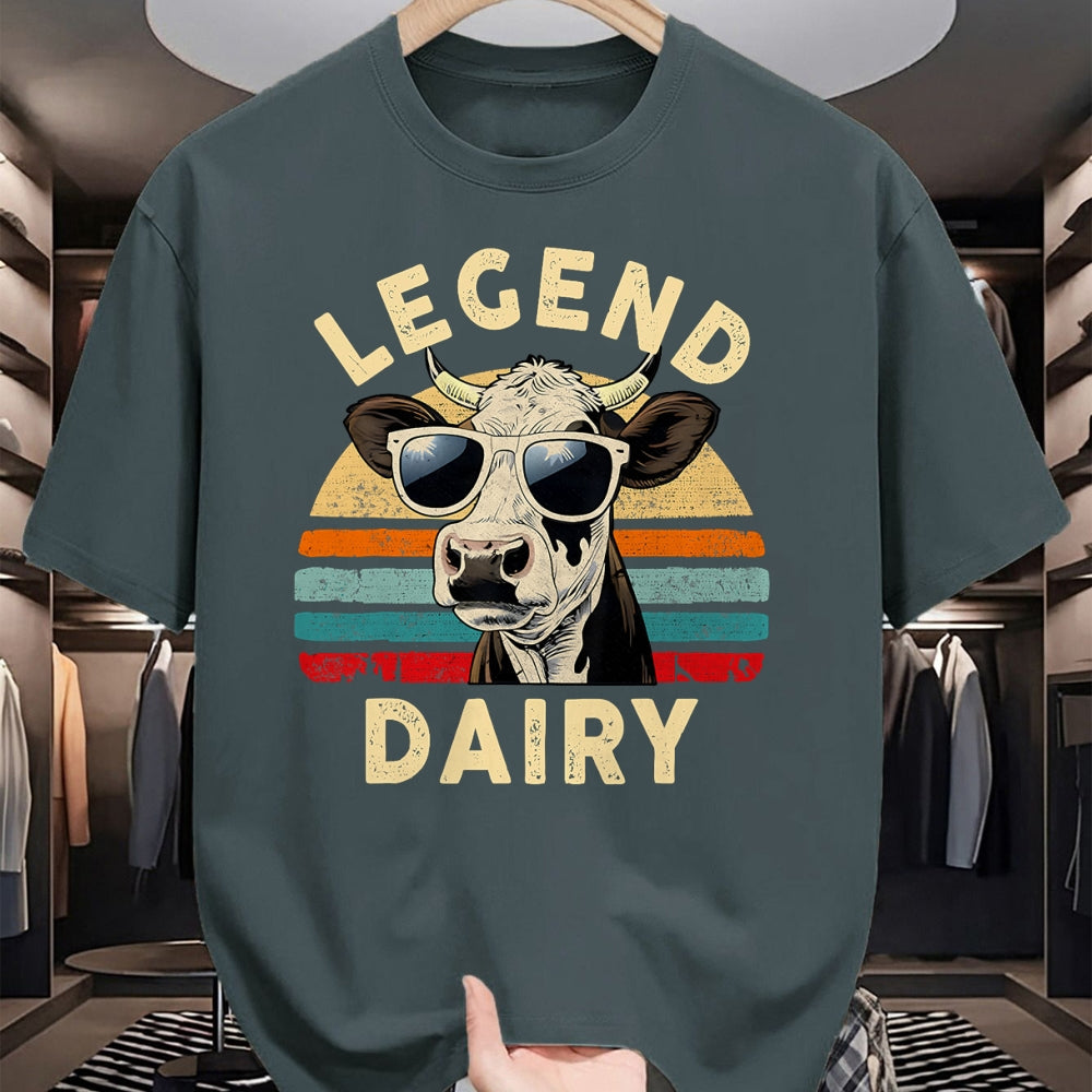Best Farmer Life Shirt, Funny Farmer UnisexT-Shirt/Hoodie/Sweatshirt HLT00 - Legend Dairy Funny Farmer Cow Farmer Pun Graphic Cow Vintage T-Shirt