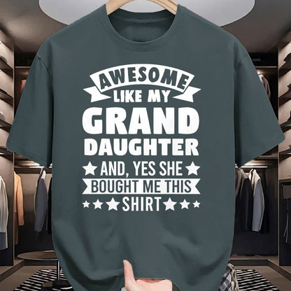 Best Grandpa Shirt, Proud Grandpa Unisex T-Shirt/Hoodie/Sweatshirt HLT00 - Awesome like my Granddaughter Grandpa Grandad T-Shirt
