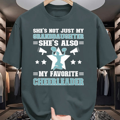 Best Grandpa Shirt, Proud Grandpa Unisex T-Shirt/Hoodie/Sweatshirt HLT00 - My Granddaughter Cheer Grandpa Of A Cheerleader Grandfather T-Shirt