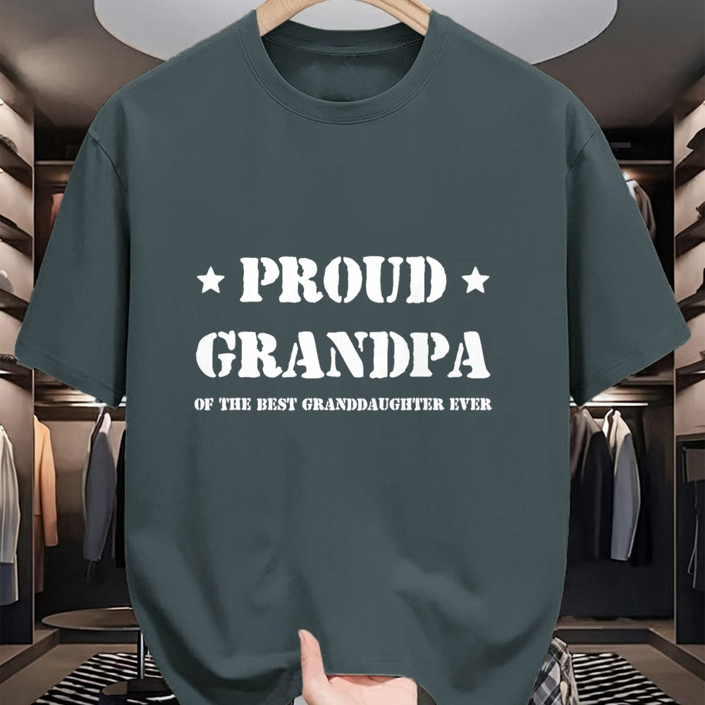 Best Grandpa Shirt, Proud Grandpa Unisex T-Shirt/Hoodie/Sweatshirt HLT00 - Proud Grandpa of the best granddaughter ever tshirt