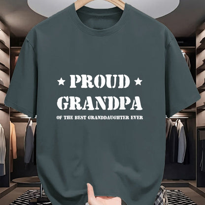 Best Grandpa Shirt, Proud Grandpa Unisex T-Shirt/Hoodie/Sweatshirt HLT00 - Proud Grandpa of the best granddaughter ever tshirt