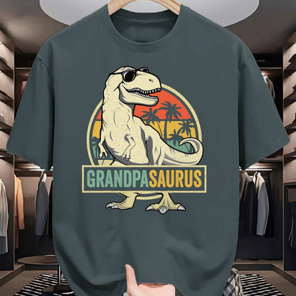 Best Grandpa Shirt, Proud Grandpa Unisex T-Shirt/Hoodie/Sweatshirt HLT00 - Grandpasaurus T Rex Dinosaur Grandpa Saurus Family Matching T-Shirt