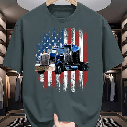 Best Truck Driver Life Shirt, Funny Trucker UnisexT-Shirt/Hoodie/Sweatshirt HLT00 - Trucker American Flag Truck Driver Truck Driver Gift T-Shirt