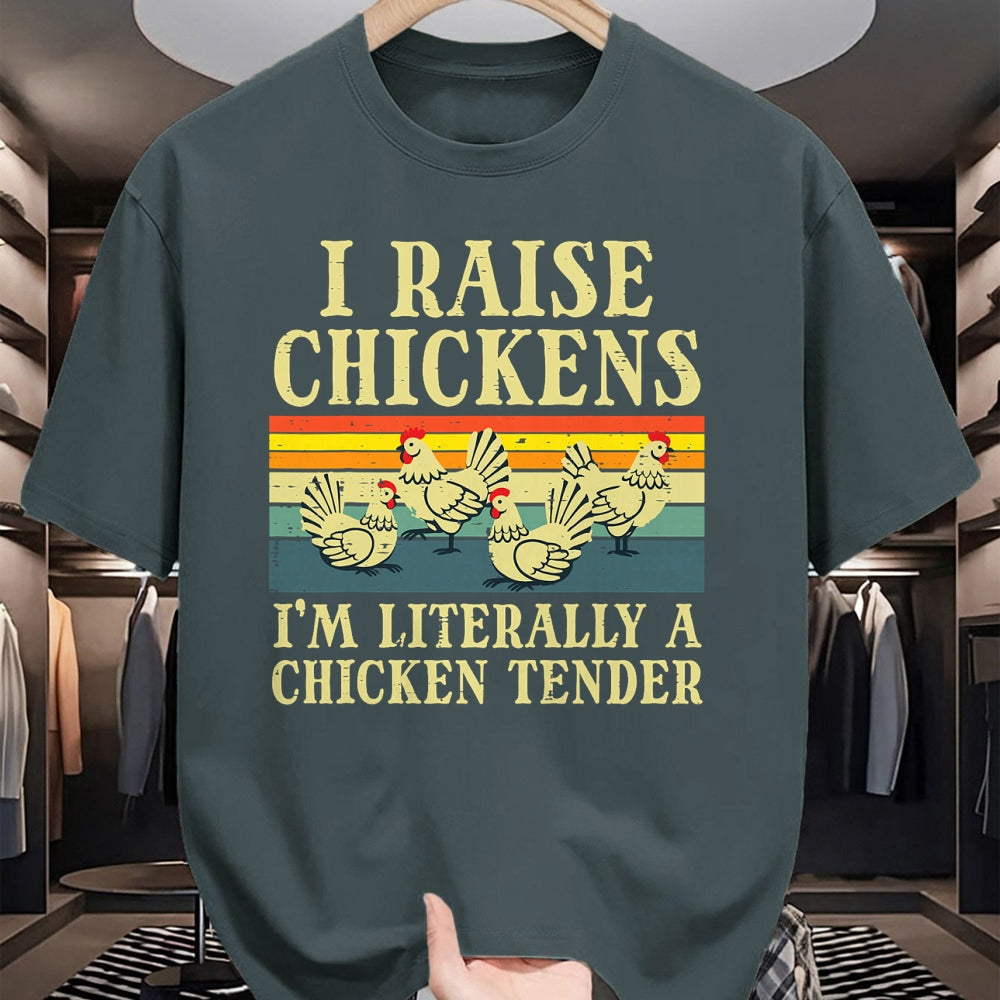 Best Farmer Life Shirt, Funny Farmer UnisexT-Shirt/Hoodie/Sweatshirt HLT00 - I Raise Chickens Im Literally Chicken Tender Men Women Kids T-Shirt