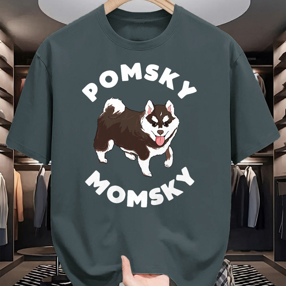 Dog Love Shirt, Dog Lover Gift T-Shirt/Hoodie/Sweatshirt HLT00 - Pomsky Momsky for Dog Pet Mom T-Shirt
