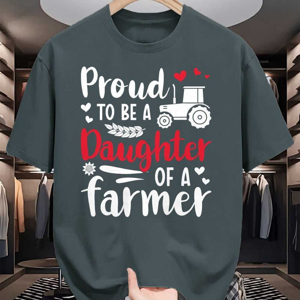Best Farmer Life Shirt, Funny Farmer UnisexT-Shirt/Hoodie/Sweatshirt HLT00 - Proud To Be A Daughter Of A Farmer Daughter Farm Daughter T-Shirt