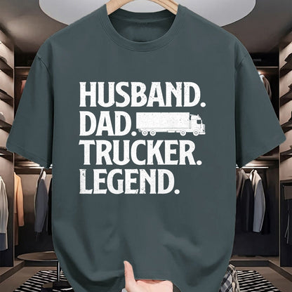 Best Truck Driver Life Shirt, Funny Trucker UnisexT-Shirt/Hoodie/Sweatshirt HLT00 - Funny Trucker Art for Truck Driver Husband Men Dad Trucking T-Shirt Small