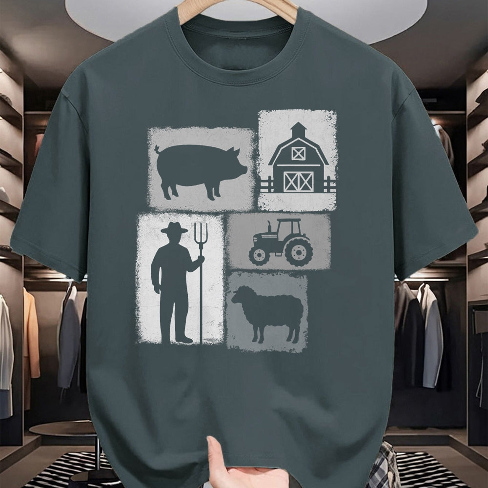 Best Farmer Life Shirt, Funny Farmer UnisexT-Shirt/Hoodie/Sweatshirt HLT00 - Farmer Vintage Collage Farming Rancher Cowboy Farm Owner T-Shirt