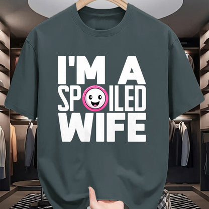 Best Wife Shirt, Wife and Husband Unisex T-Shirt/Hoodie/Sweatshirt HLT00 - Gift for wife T shirt, spoiled wife   I'm a Spoiled Wife T-Shirt