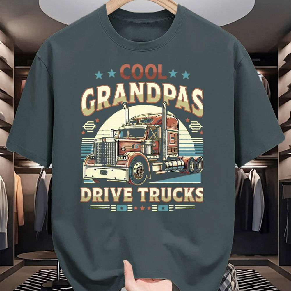 Best Truck Driver Life Shirt, Funny Trucker UnisexT-Shirt/Hoodie/Sweatshirt HLT00 - Cool Grandpas Drive Trucks Trucker Truck Driver Outfit T-Shirt, Men, Black, 3X-Large