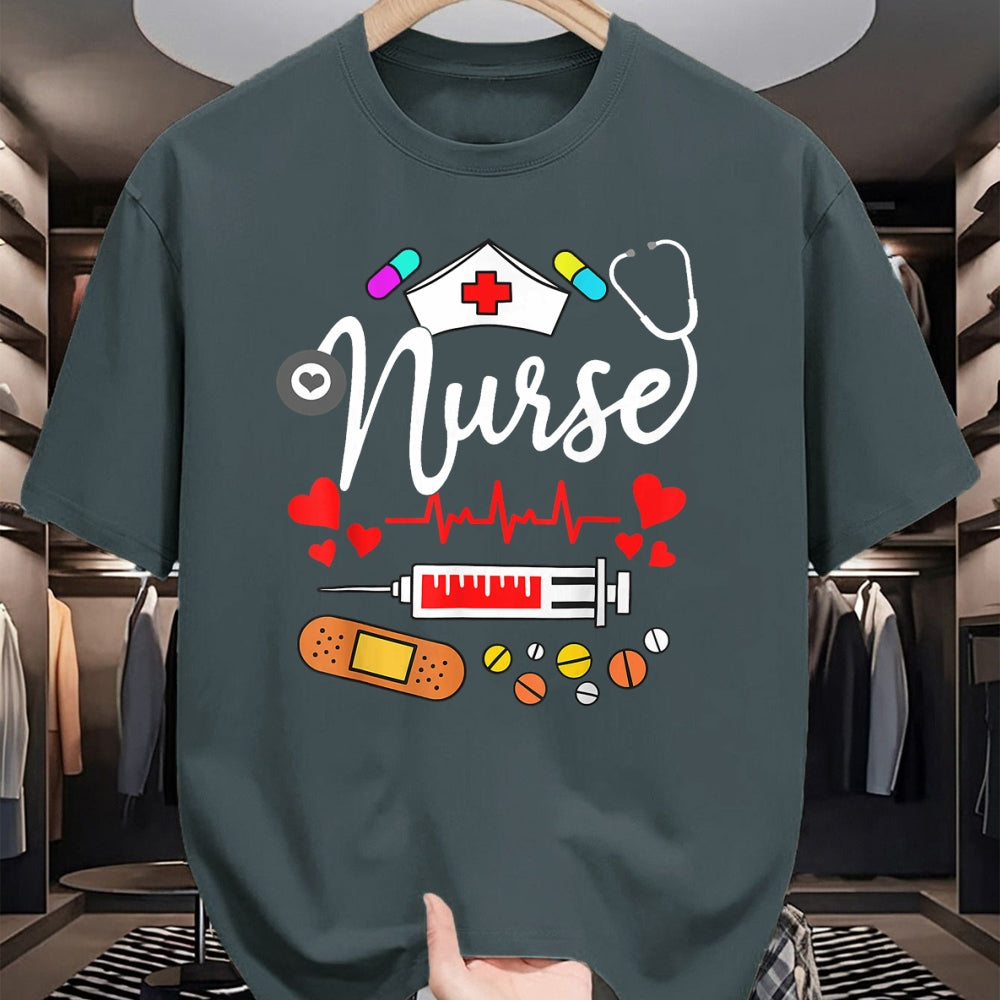 Funny Nurse Shirt, Nurse Unisex T-Shirt/Hoodie/Sweatshirt HLT00 - NURSE'S DAY Nurse Life NURSE WEEK 2024 Womens T-Shirt