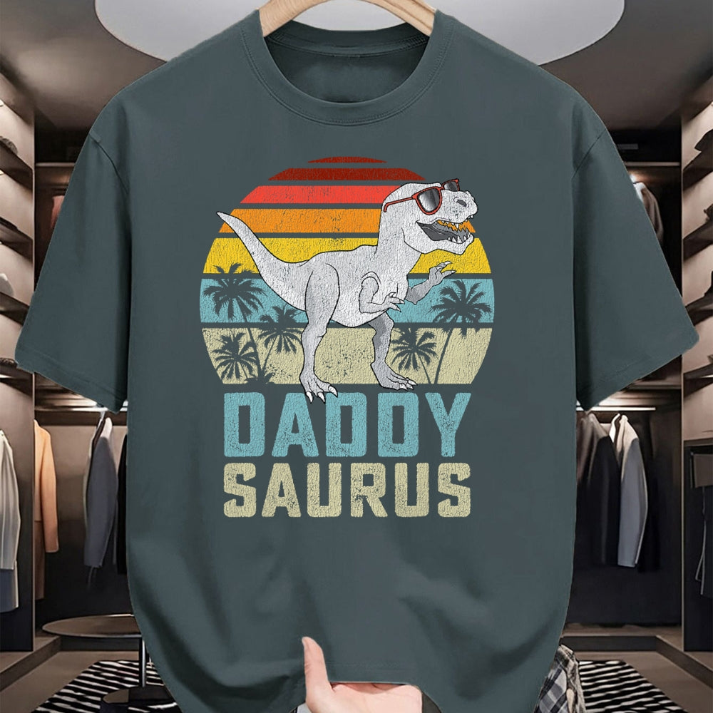 Best Dinosaur Lover Shirt, Funny Dinosaur UnisexT-Shirt/Hoodie/Sweatshirt HLT00 - Daddysaurus T Rex Dinosaur Daddy Saurus Family Matching T-Shirt (2)