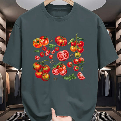 Best Farmer Life Shirt, Funny Farmer UnisexT-Shirt/Hoodie/Sweatshirt HLT00 - Tomato Season Vegetable Gardener Tomatoes Watercolor Summer T-Shirt